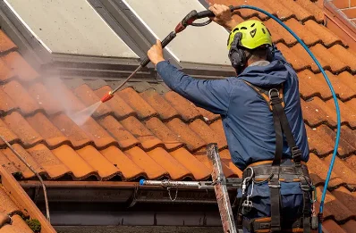 Démoussage et hydrofuge de toiture à Bascons